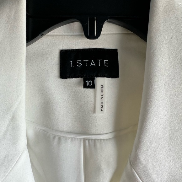 1 State Women’s Bkazer sz 10 Ivory/ White NWT - Picture 13 of 13